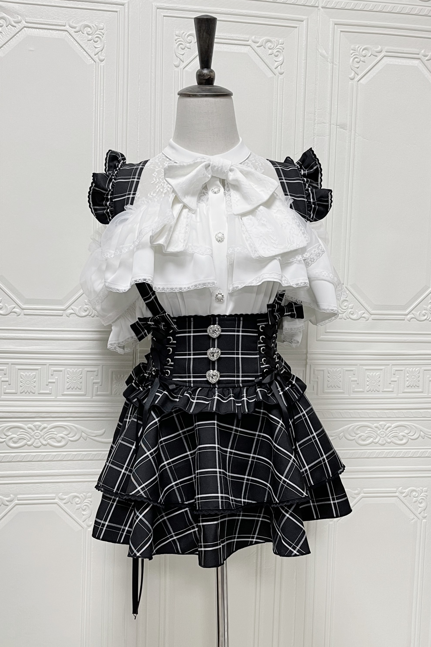 Misty Island Plaid Mini Skirt