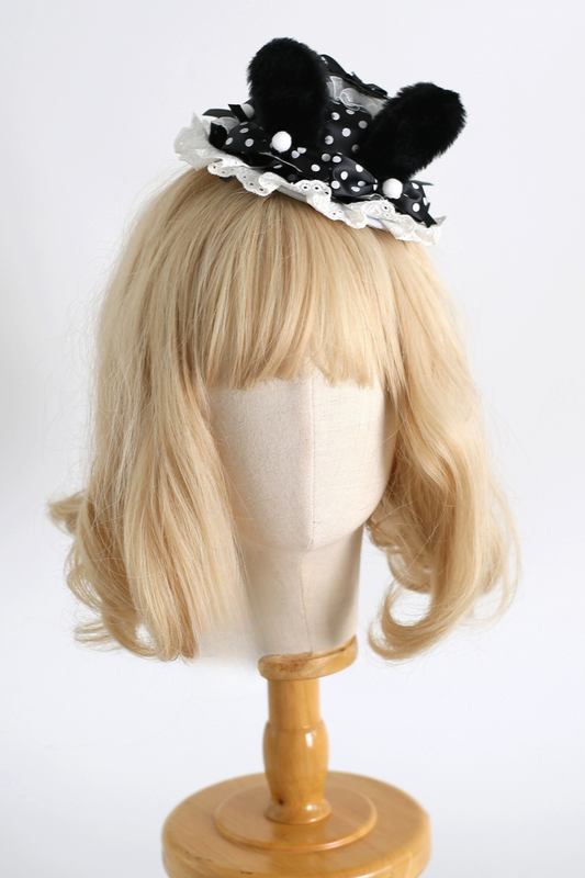 Dark Dot Bunny Lolita Accessories
