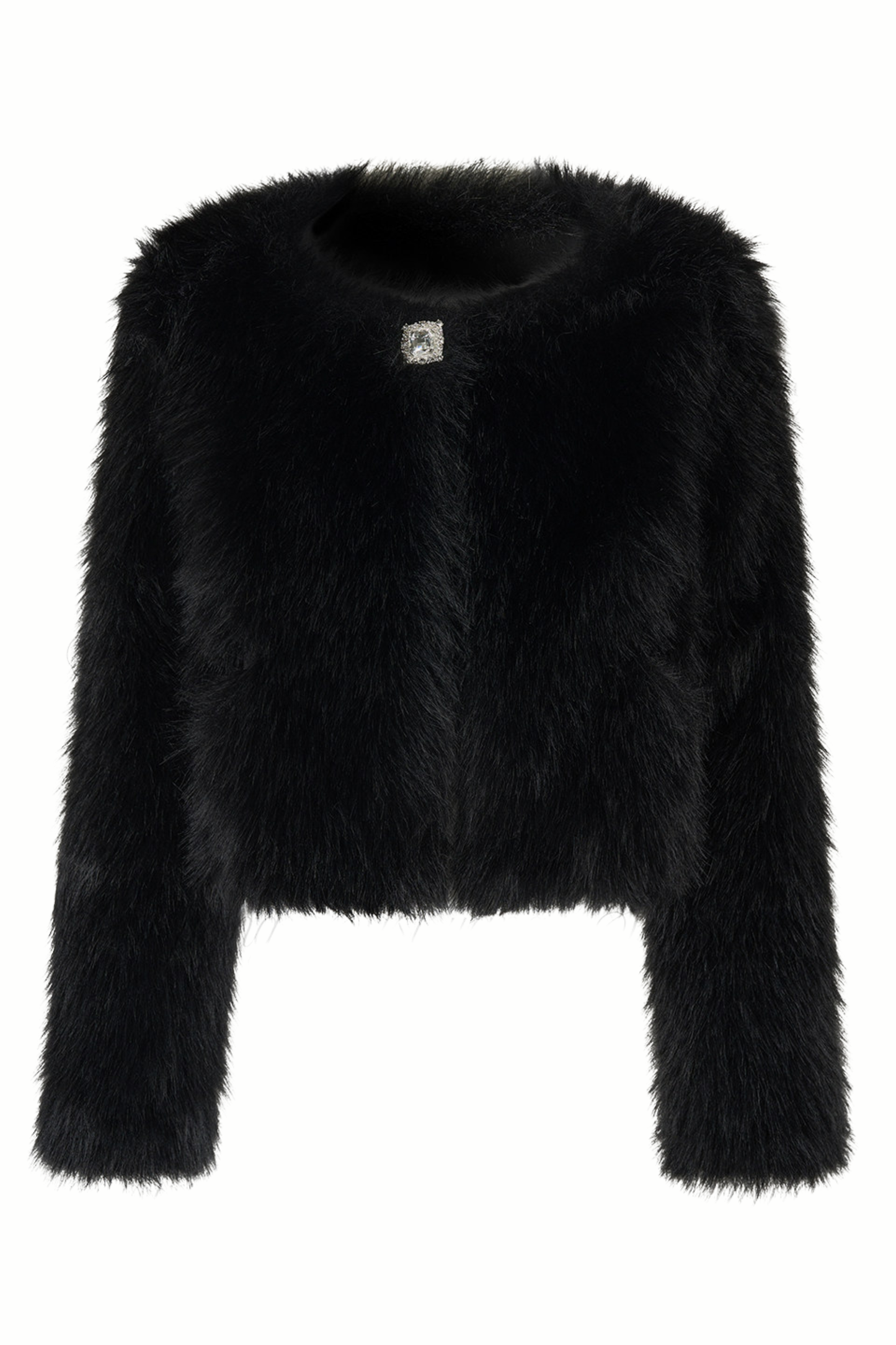 French mode tight dress + fur coat