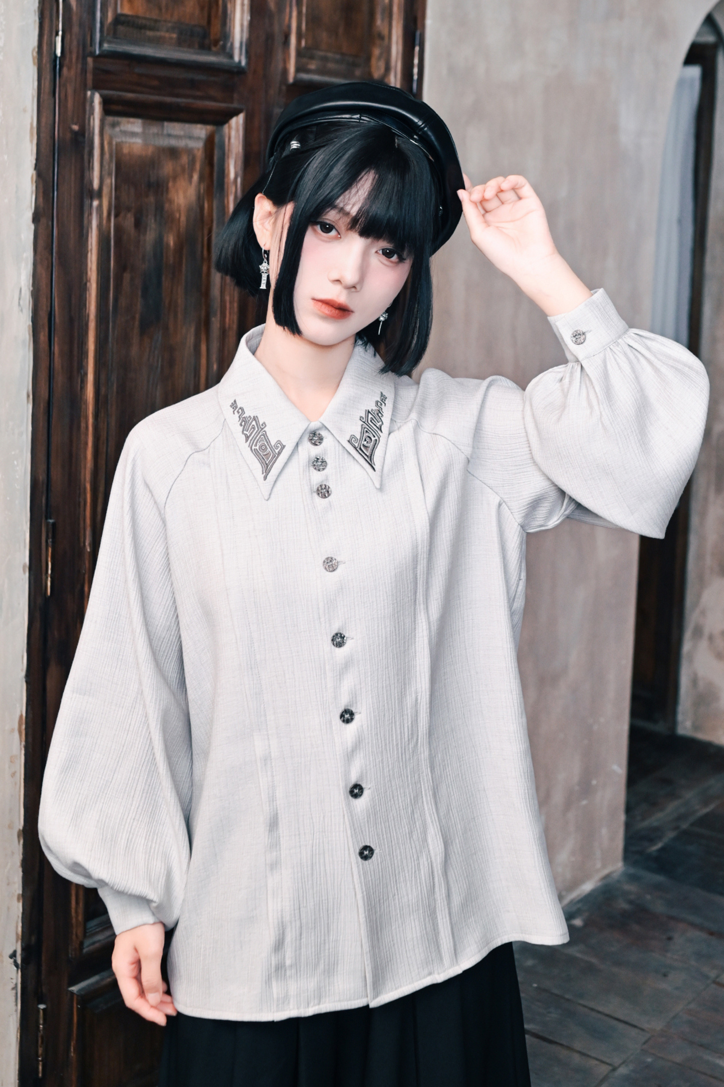 China Lantern Sleeve Shirt