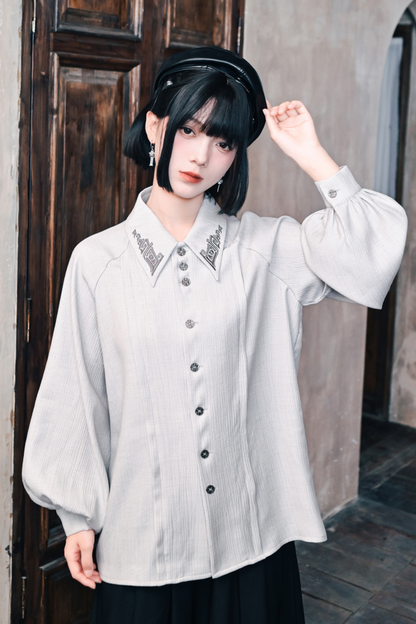China Lantern Sleeve Shirt