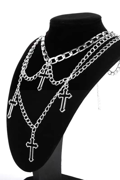 ゴシッククロスチョーカーネックレス
