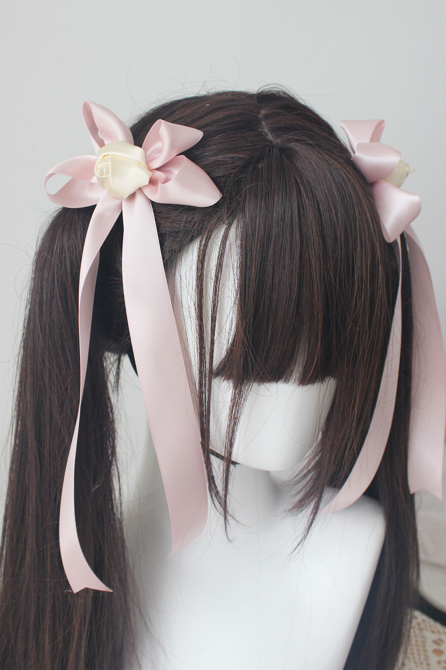 スイートシルクサテンバレヘッドバンド+ヘアクリップ+カチューシャ+リボン+チョーカー