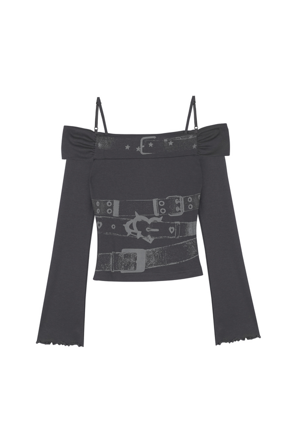 ドラッグシスターオフショルダートップス