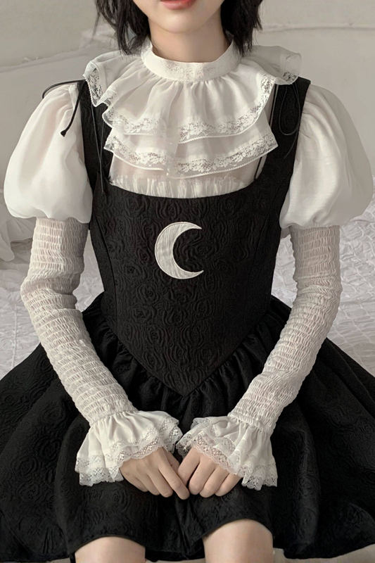 Silk Cotton Ruffle Blouse