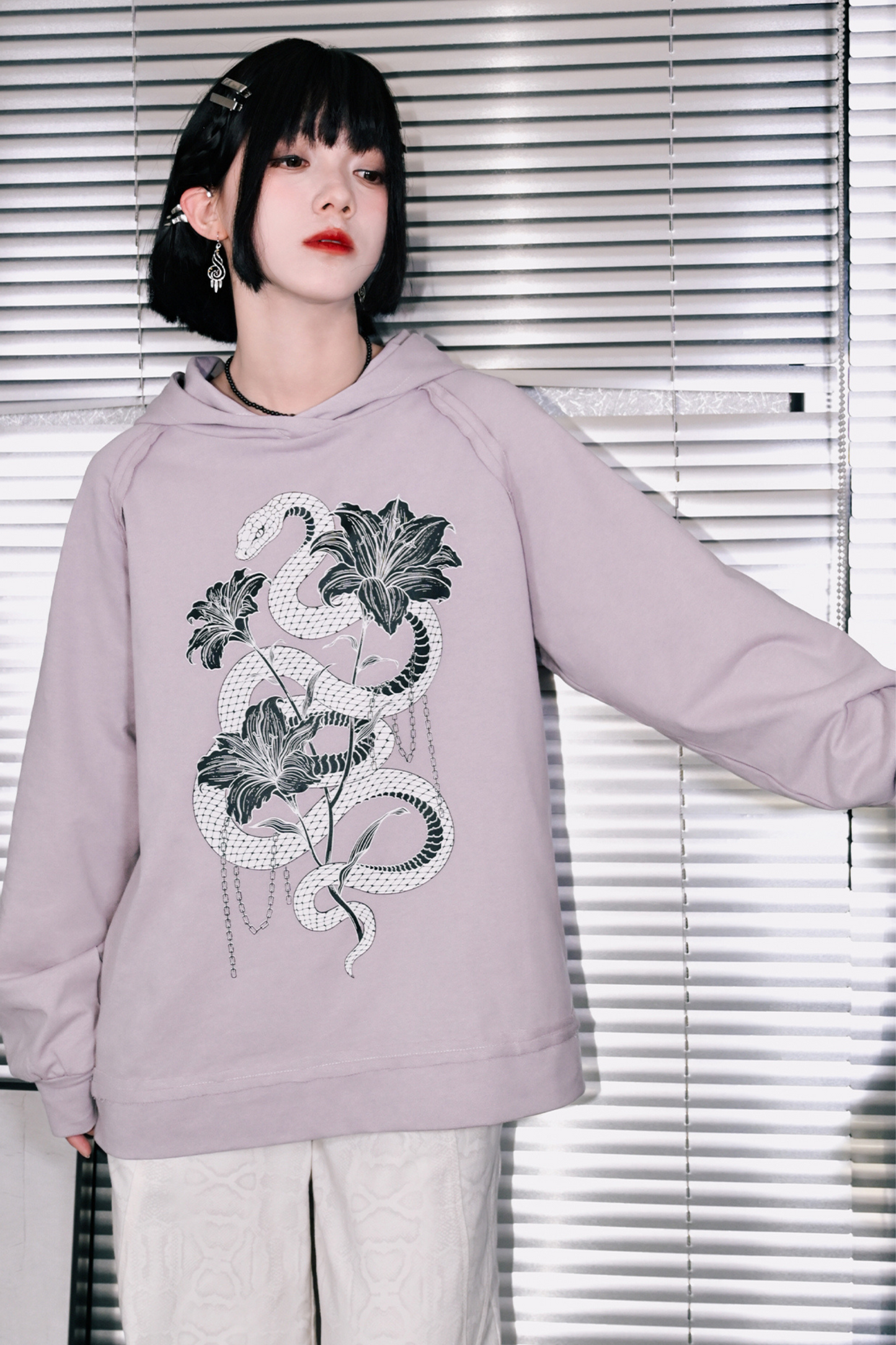 Snake Print Pure Food Sweatshirt