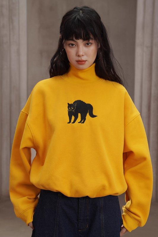 Suncat Yellow Semi-Turtleneck Top