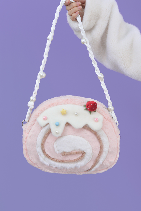 Roll cake lolita crossbody bag