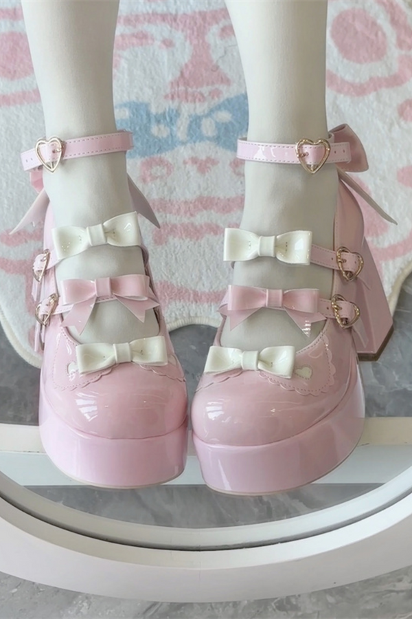 Cookie Lolita Ribbon Shoes