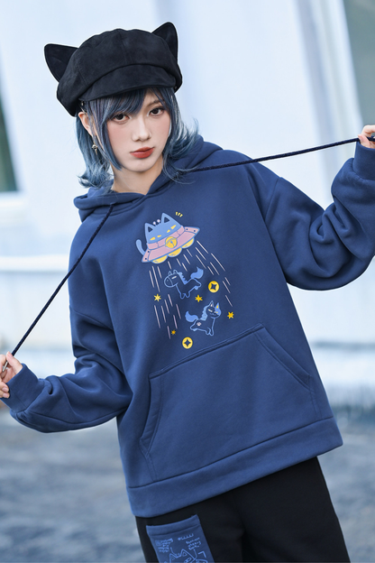 Retro Star Hooded Sweatshirt