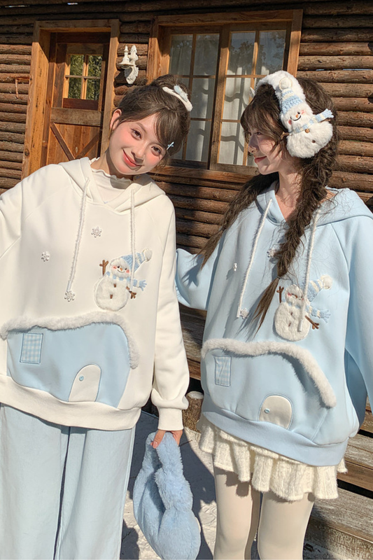 スノーフリースフードパーカー