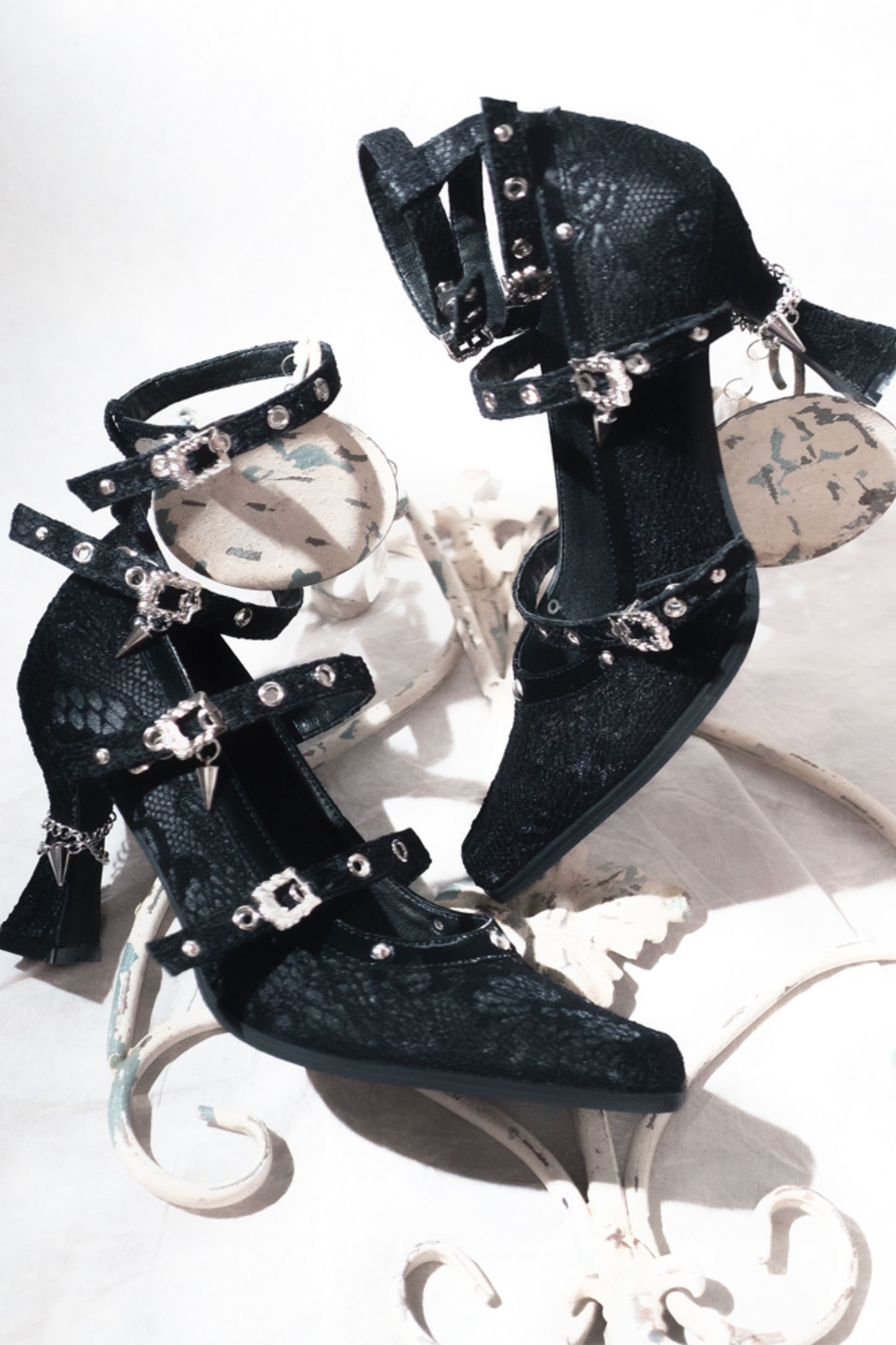 Retro Dark Subculture Gothic Heels