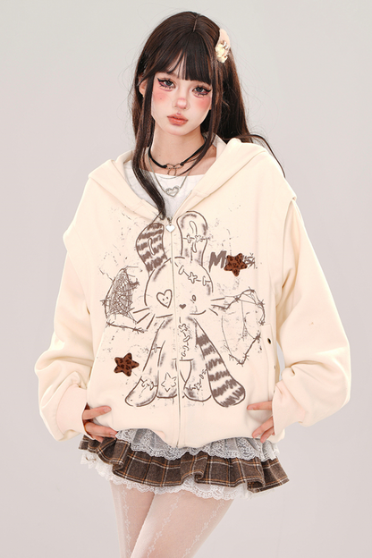 Sweet Pet Bunny Milk Hooded Hoodie