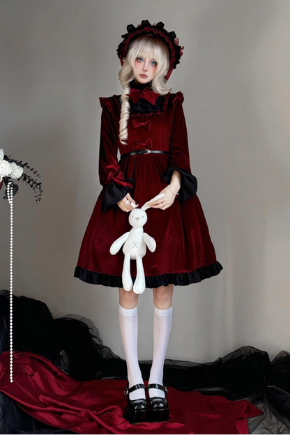 Gothic Dark Doll Dress + Bag