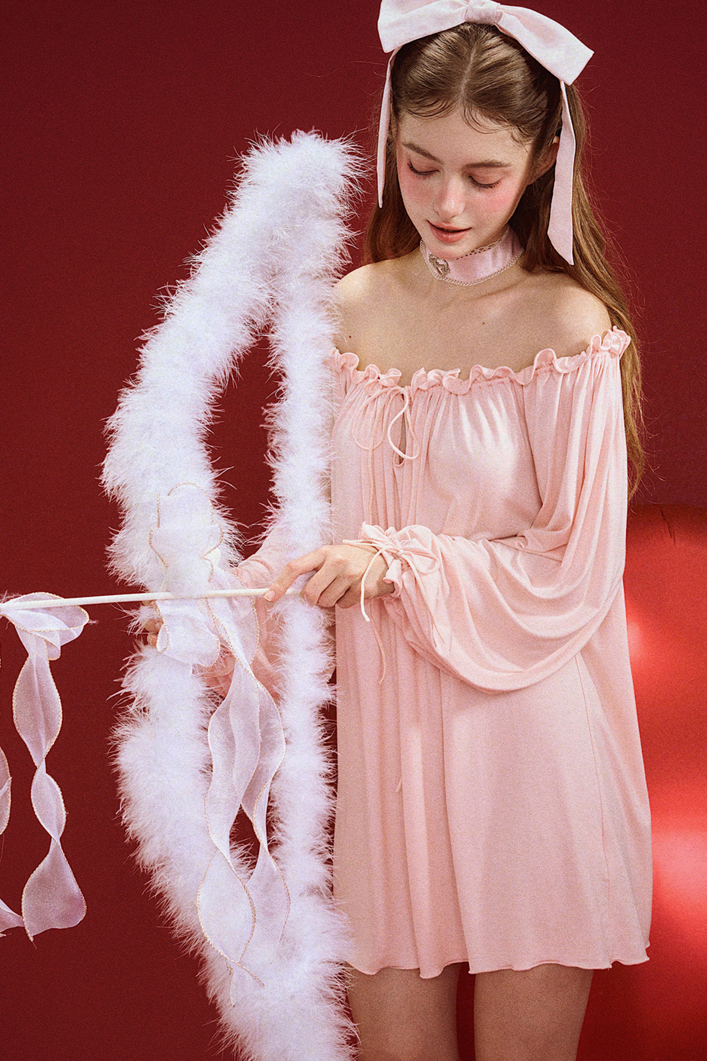 レイジーローズドレープモダールナイトドレス