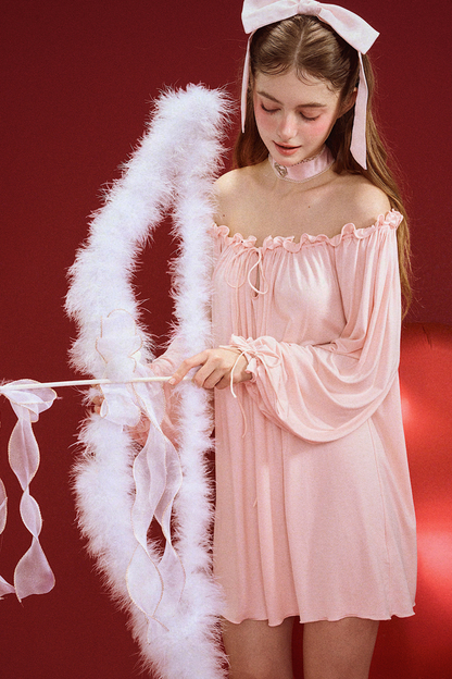 レイジーローズドレープモダールナイトドレス