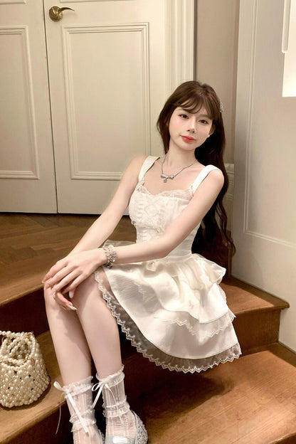 White Swan Lace Ballet Dress