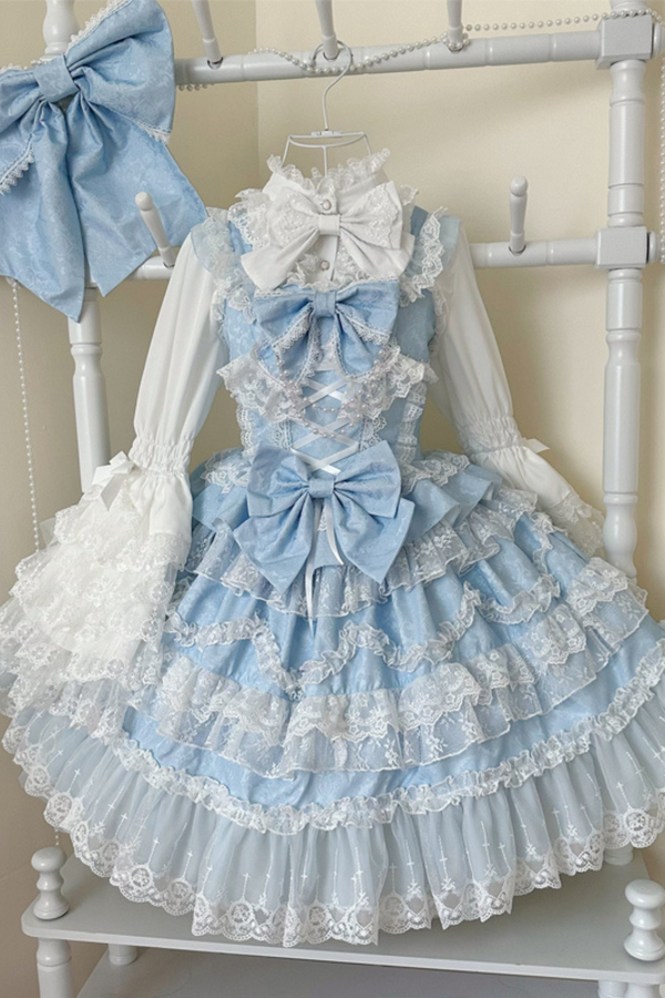 【予約商品】ときめきラブリーロリータドレス+フリルブラウス