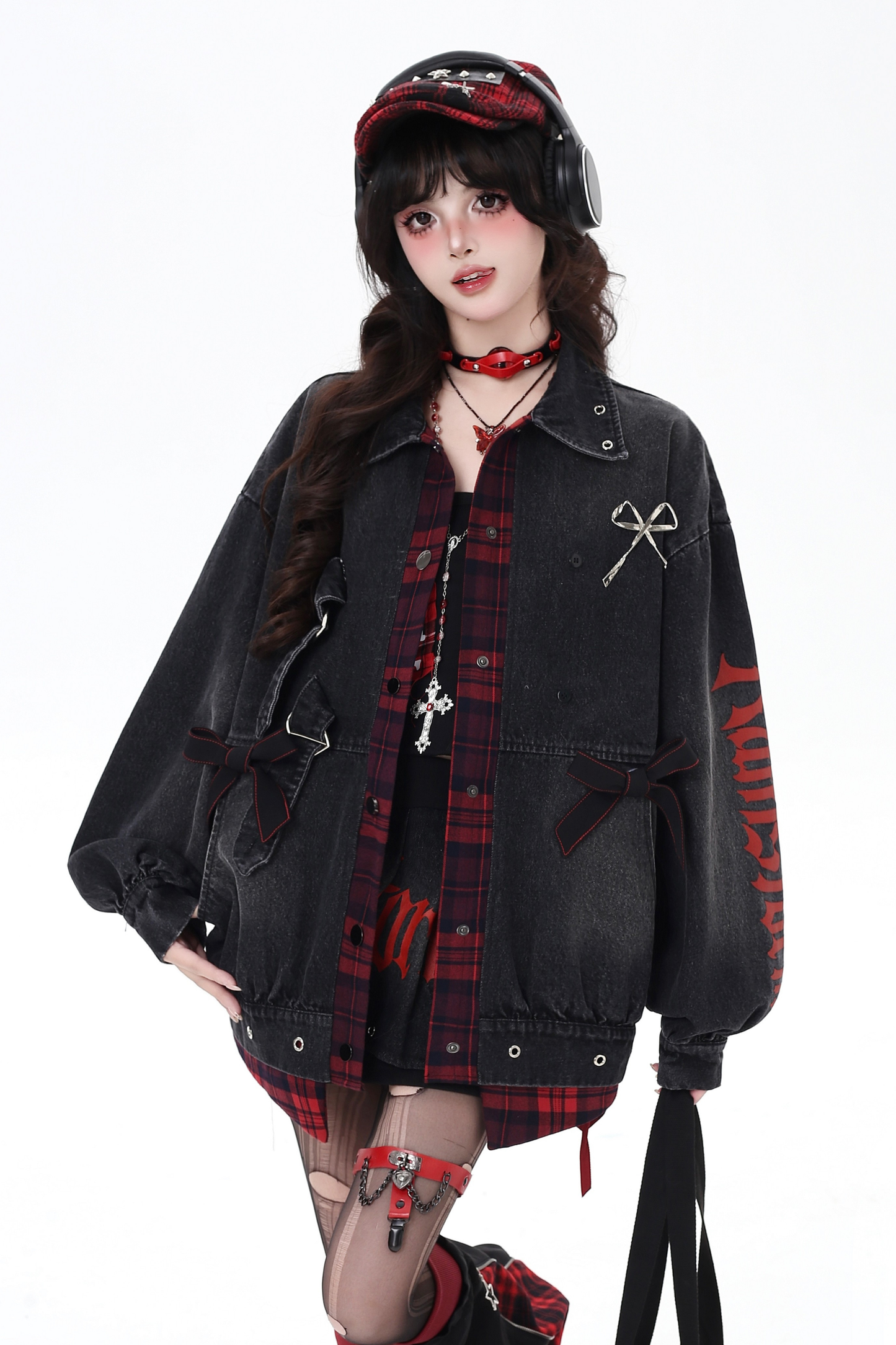 Dark Check Over Jacket