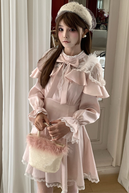 Cropped off-the-shoulder dress