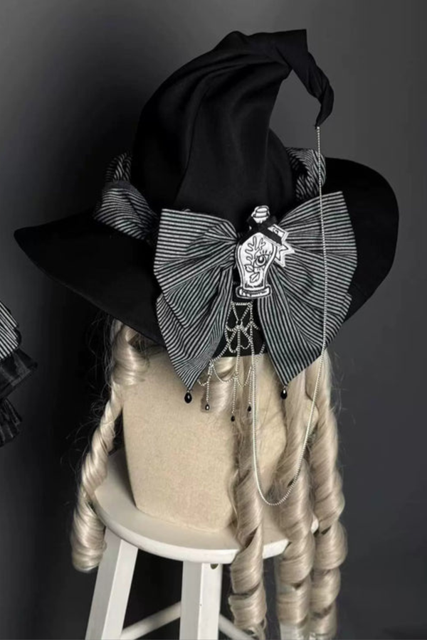 【4月8日予約締切】ゴシックリボンロリータハット+サイドグリップ