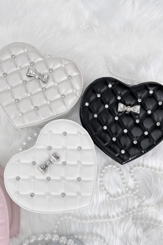 パールキルティングスイートハートバッグ