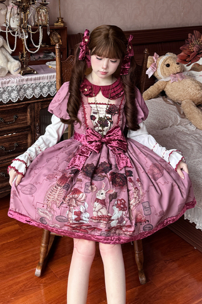 Rabbit Flower Series Doll Cute Dress + Suspender Dress