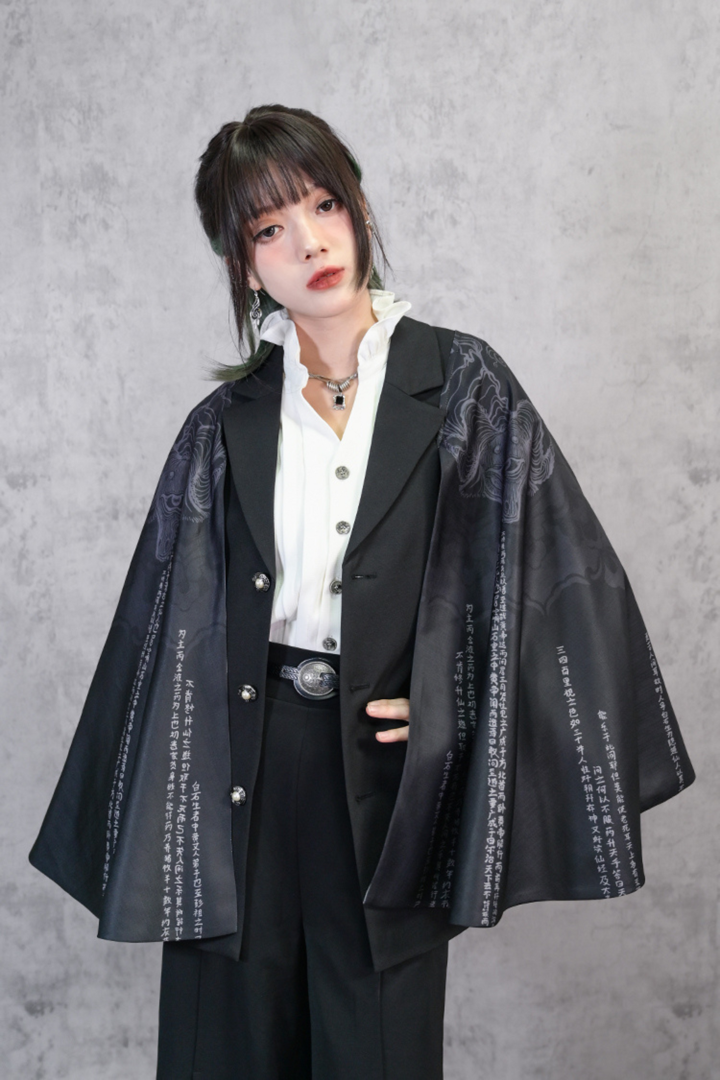 eccentric shawl jacket