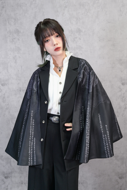 eccentric shawl jacket