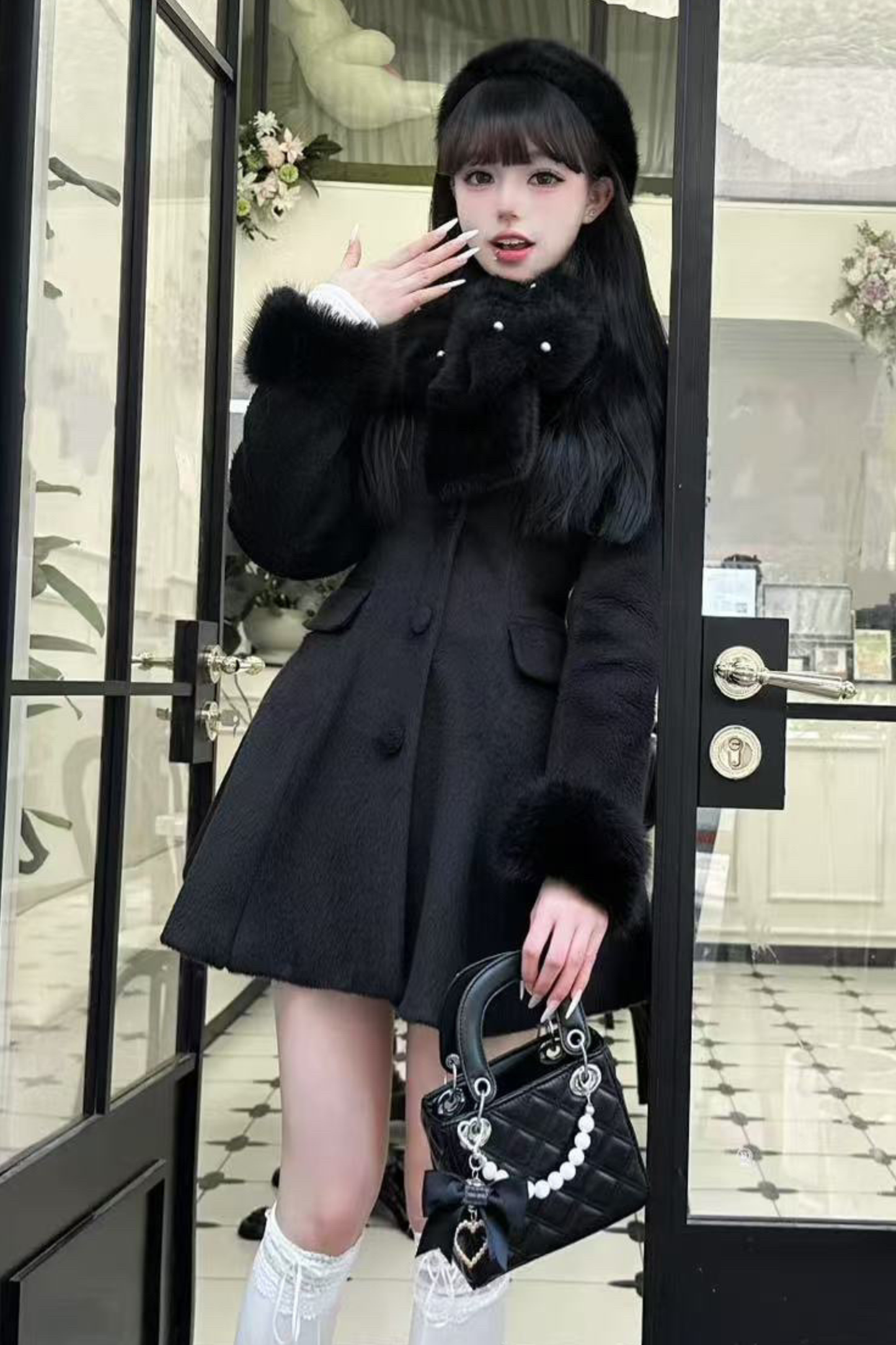 イミテーションフォックスファーコート