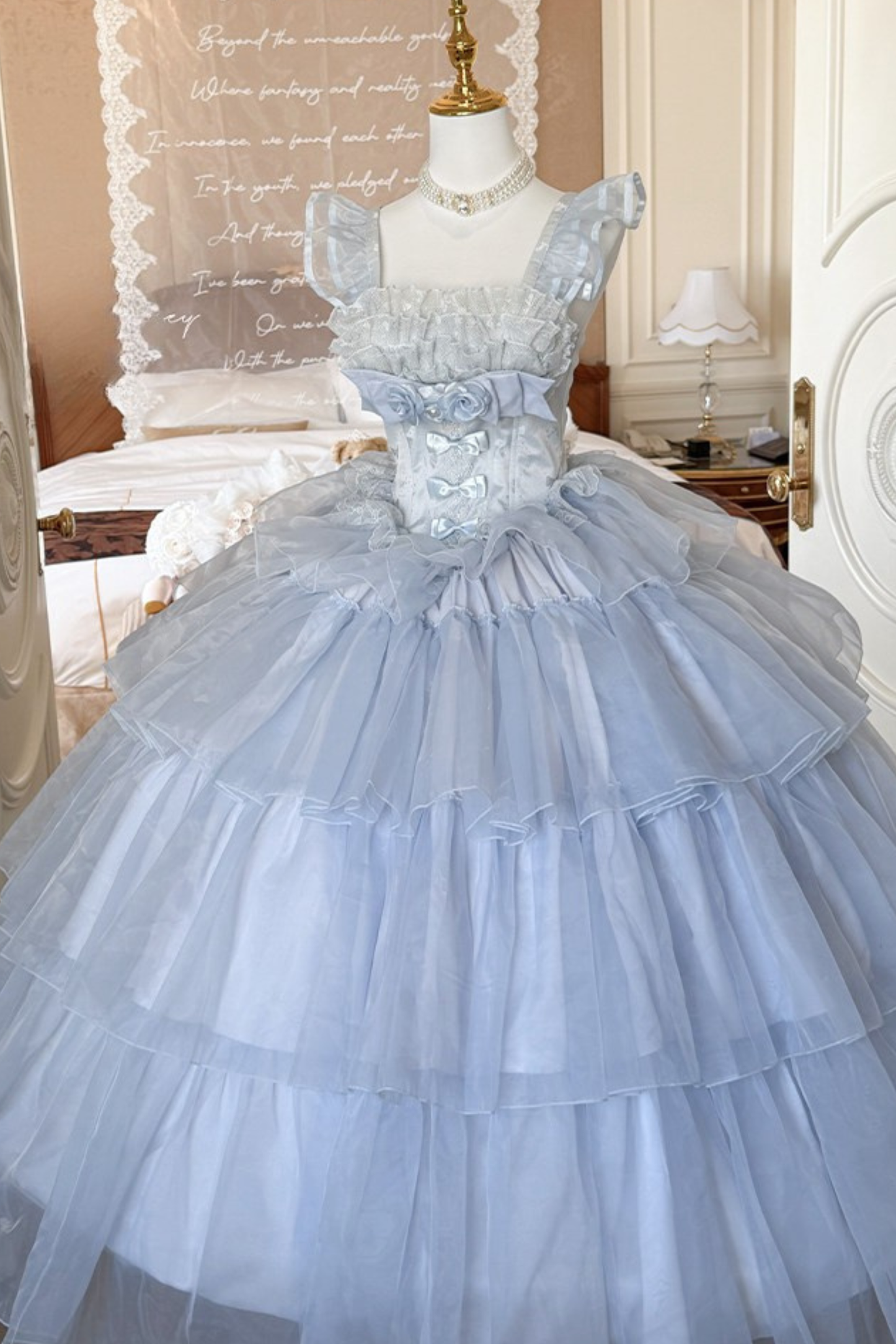 [Vorbestellung bis 30. März]Moose-Liebeslied-Hochzeitskleid + Ärmel