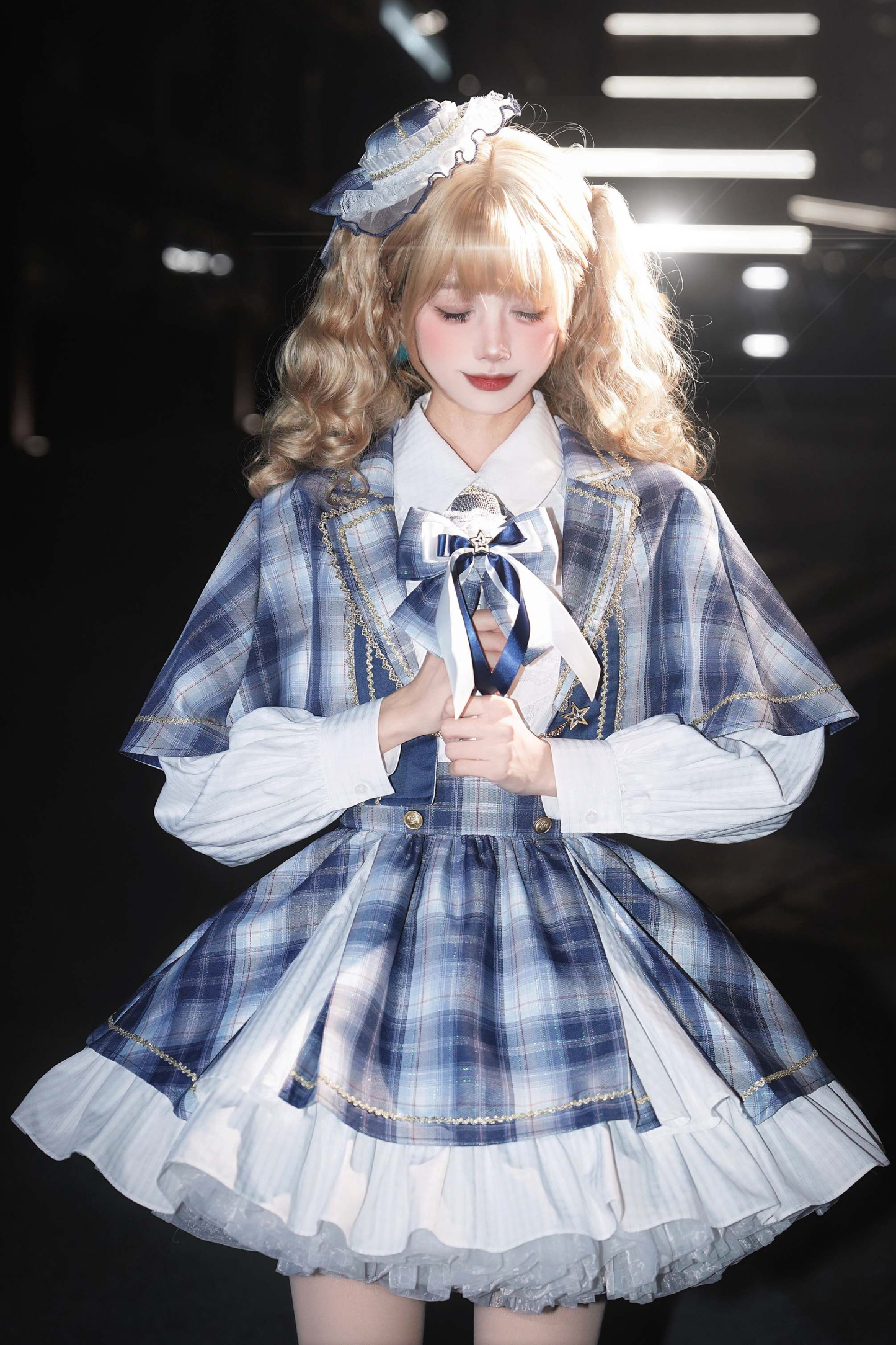 スターライトアイドルコスプレケープ+シャツ+スカート+レッグウォーマー