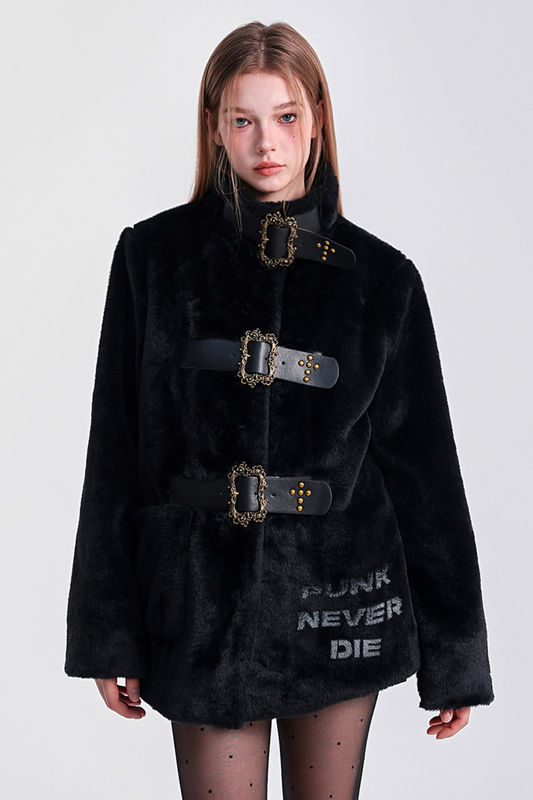 リベットカーブドスタンドカラコート