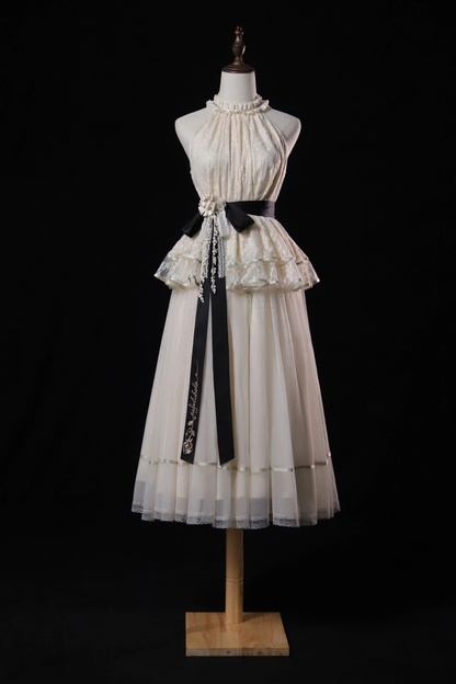 【4月5日予約締切】レトロエレガントインナー+トップス+スカート+アクセサリー