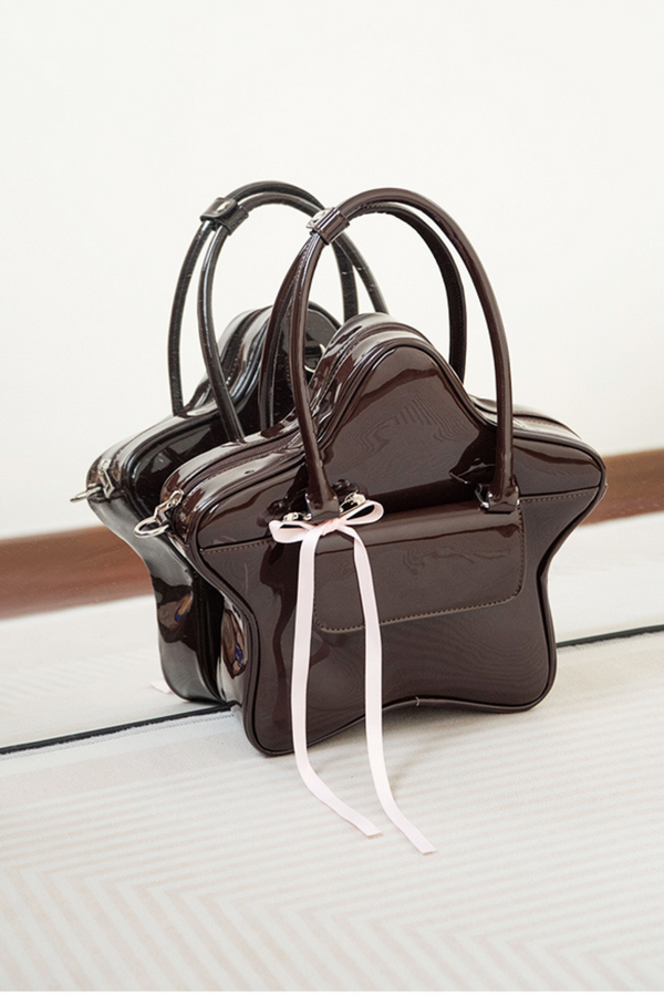 Chocolate Star Ribbon Y2K Bag