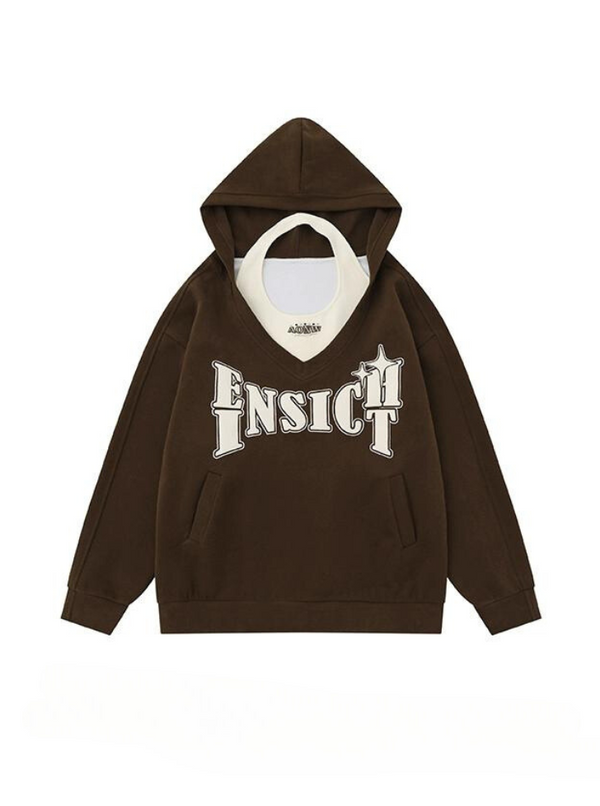 American Lazy Niche Sweatshirt Two Piece Set