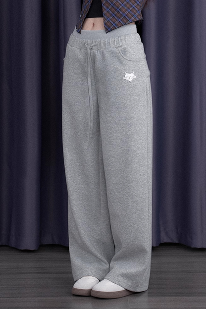 バッグリボンスウェットルーズパンツ