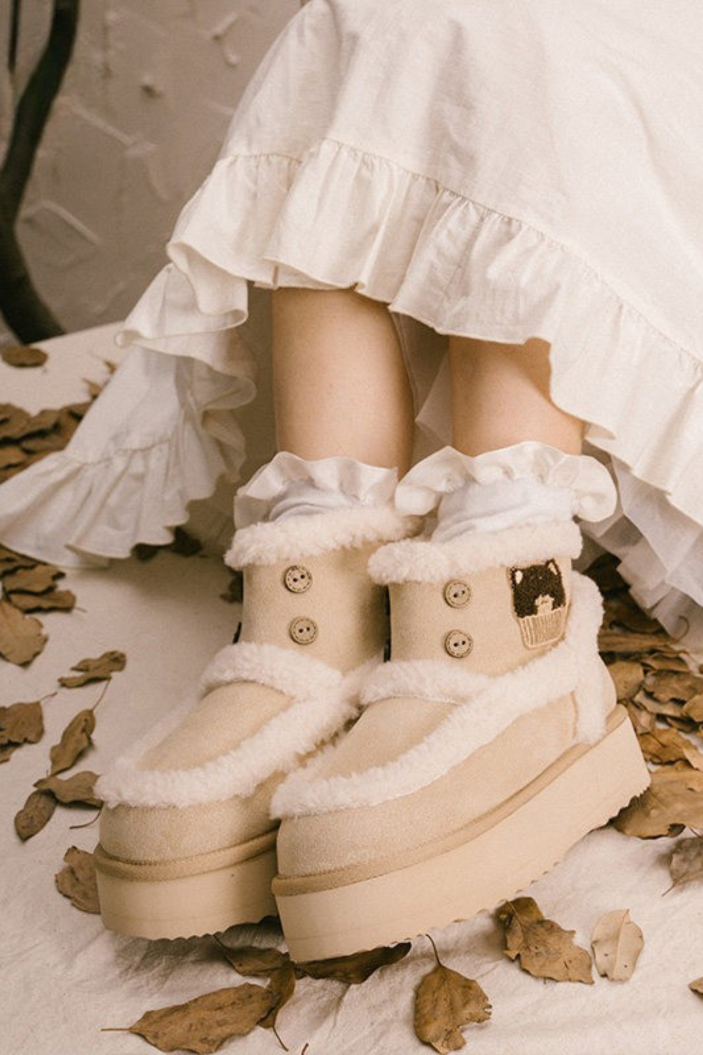 Lolita Fleece Line Snow Boots