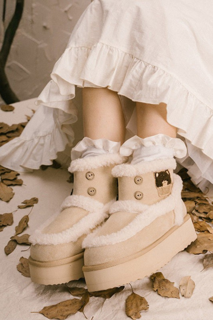 Lolita Fleece Line Snow Boots