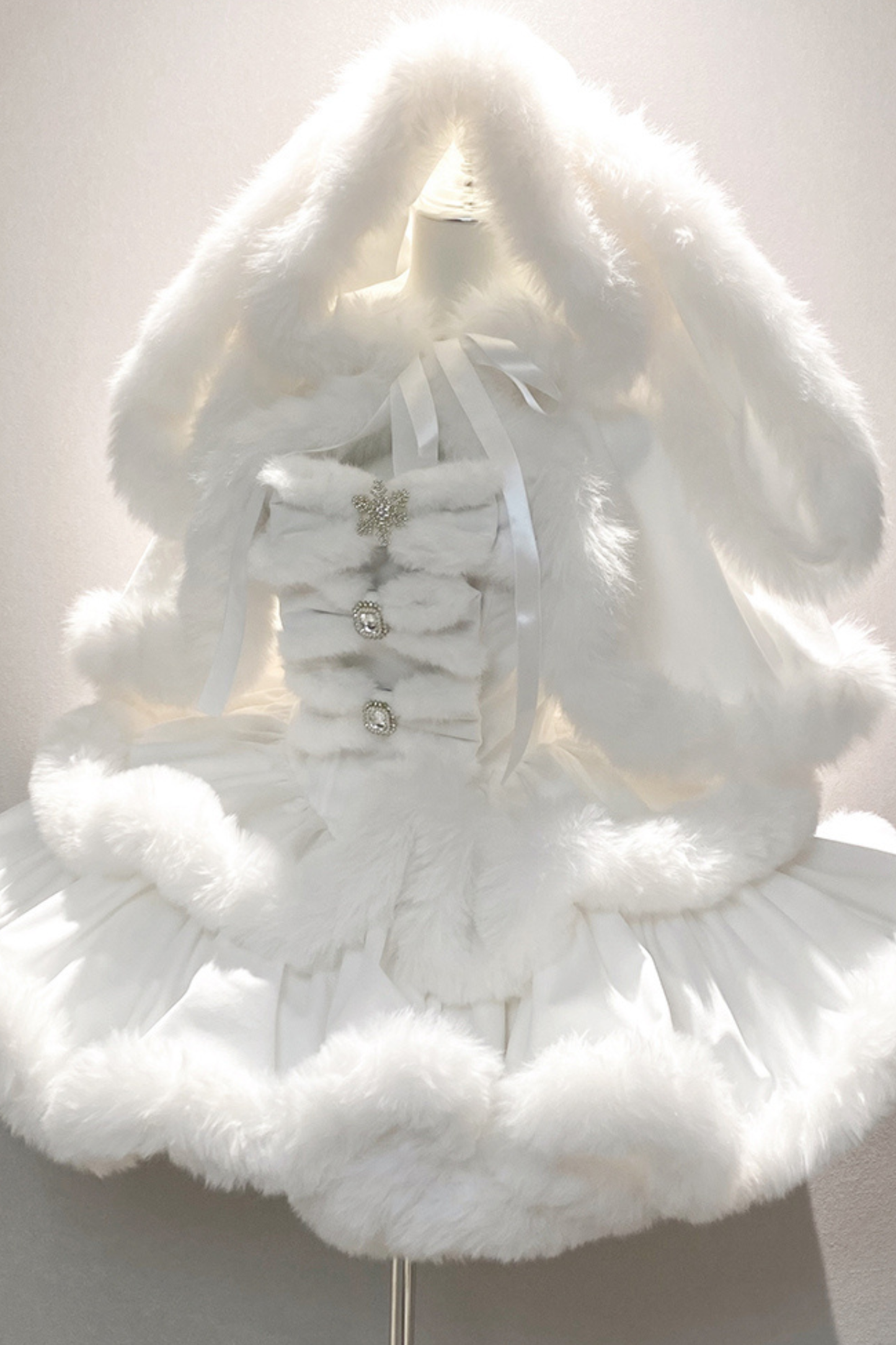 アンゴラファープリンセスドレス+ラビットマント+シアーテール