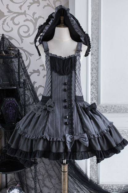 Striped Skirt + Leg Ring + Shirt