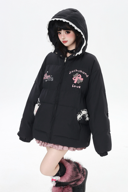 Digital Cat Down Jacket