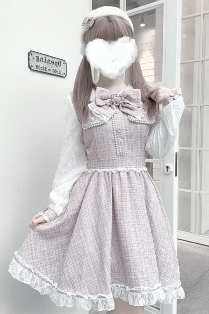 Doll World Ribbon Tweed Dress
