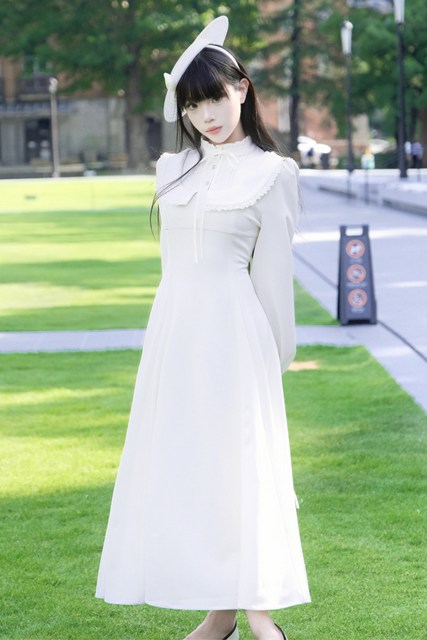 マグルフランスヴィンテージ レースドレス