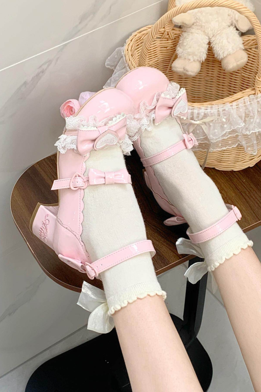 レースリボンロリータシューズ