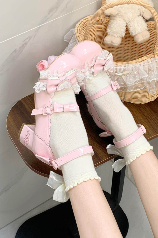 レースリボンロリータシューズ