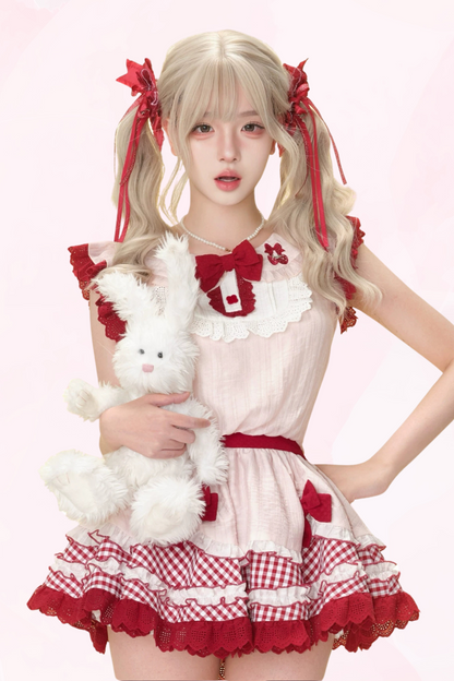 Strawberry Sweet Cream Dress + Inner Pants