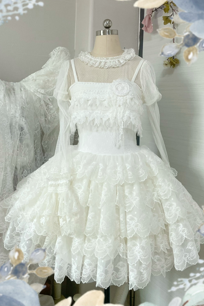 Whitey Tiered Lolita Skirt