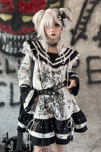 ダークサブカルチャーベイブスセーラードレス