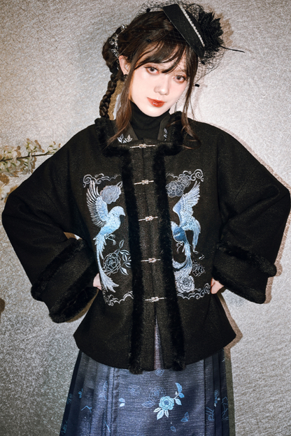 China Bird Design Coat
